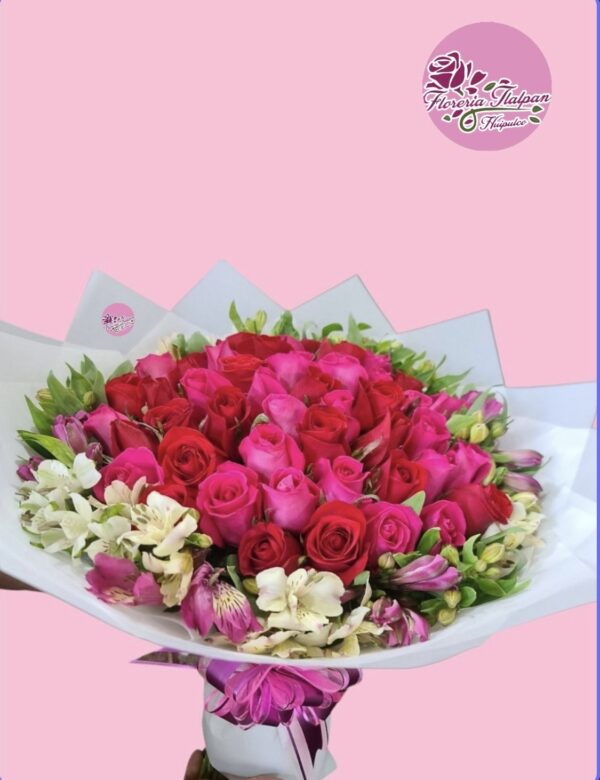50 rosas en ramos