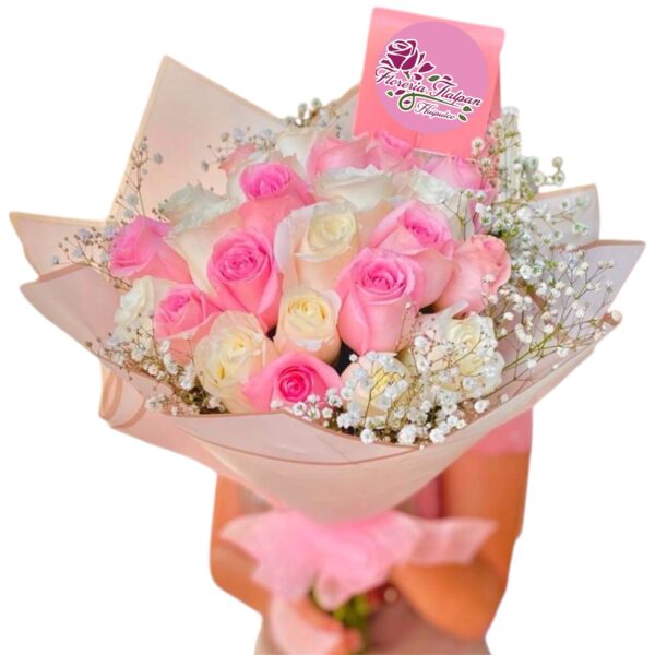 Hermoso ramo de 24 rosas
