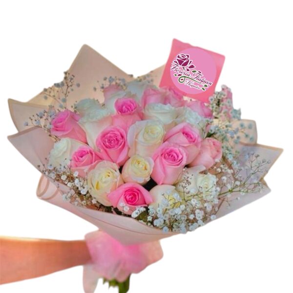 Hermoso ramo de 24 rosas