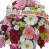 Arreglo Floral Elegancia en Rosa y Blanco