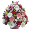 Arreglo Floral Elegancia en Rosa y Blanco