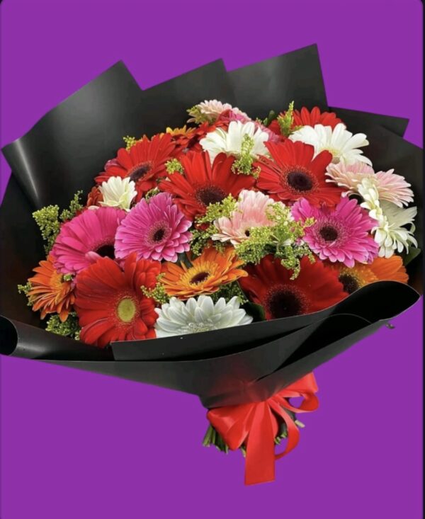 Ramos de gerberas con 22 piezas