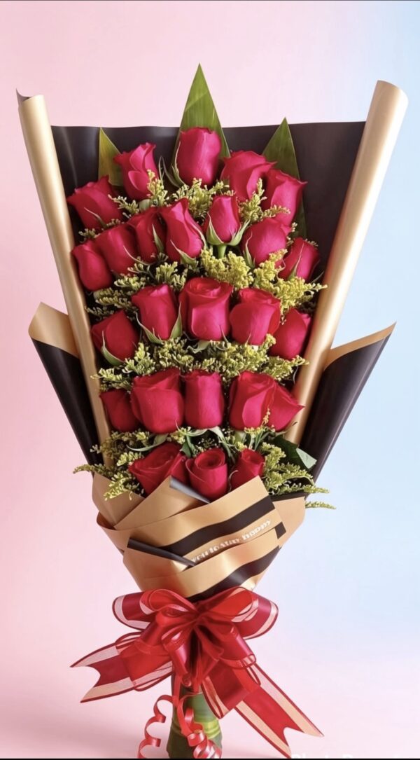 Ramo de 25 rosas rojas