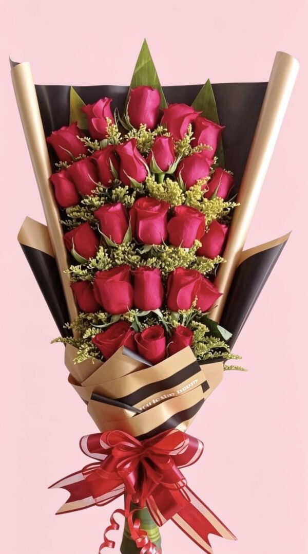 Ramo de 25 rosas rojas