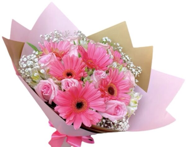 screenshot-40 Ramo de gerberas y rosas rosadas