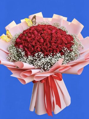 Ramo de 100 rosas rojas
