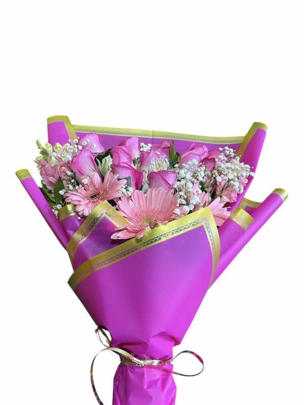 Flores tono rosados