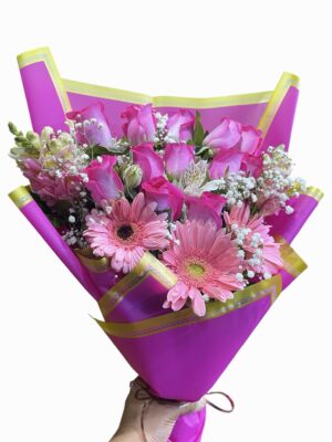 Flores tono rosados