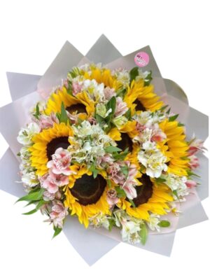 Ramo de 8 girasoles