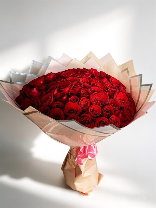 Ramo de 100 rosas rojas