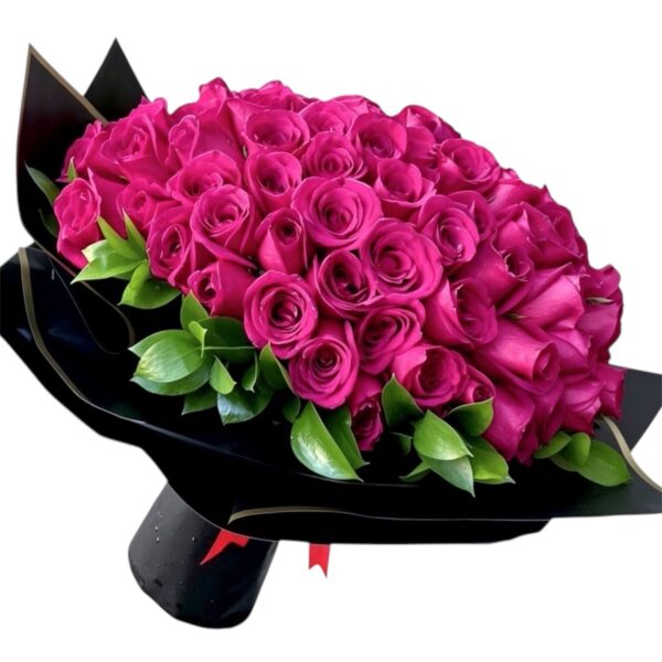 Ramo de 100 rosas fuscias