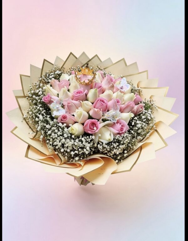 screenshot-60 Ramo de rosa blanca y rosadas