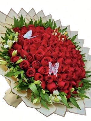 Ramo de 150 rosa rojas