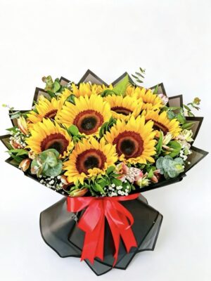 Ramos grandes de girasoles